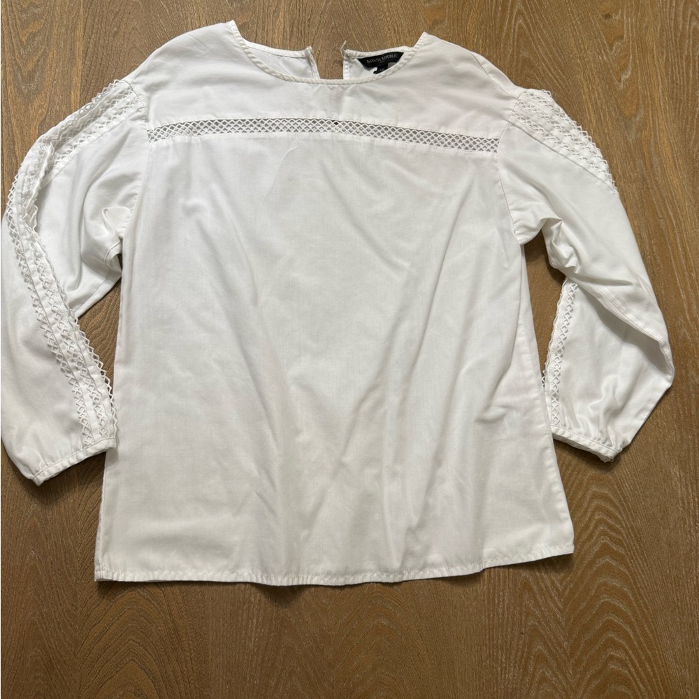 Banana Republic white blouse